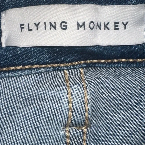 Flying Monkey Dark Blue Flare Jeans - Picture 3 of 4
